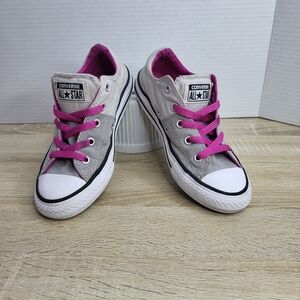 Converse All Star Chuck Taylor 2-Tone Gray Pink 651747F Madison Juniors Size 1.5